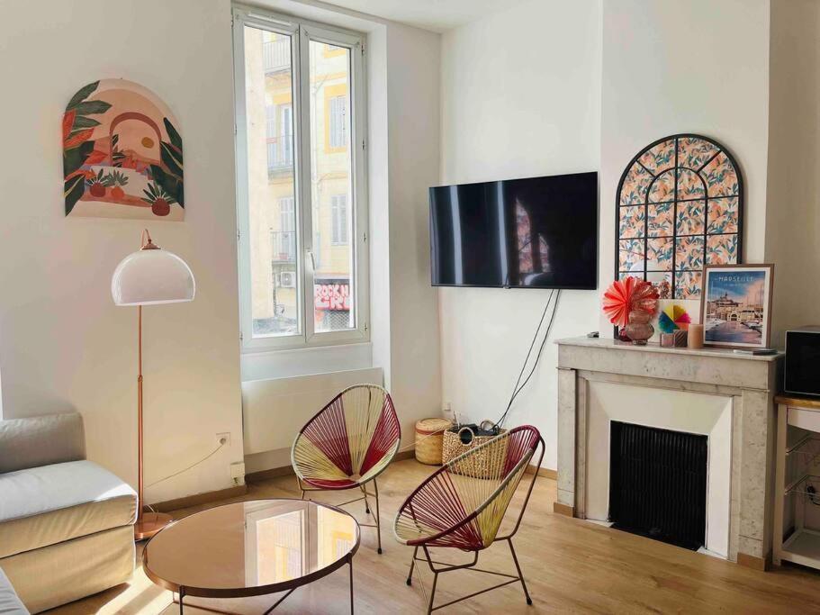 Pleasant 3-Bedroom Flat In The Center Of Marselha Exterior foto